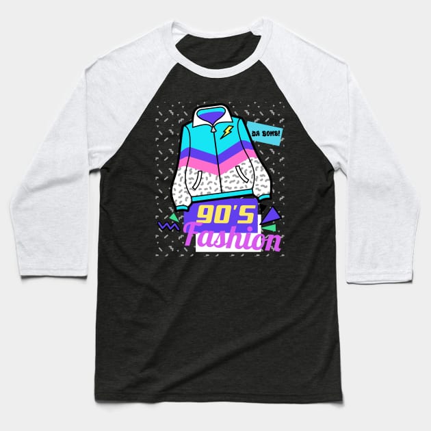 90s Fashion Baseball T-Shirt by TJWDraws